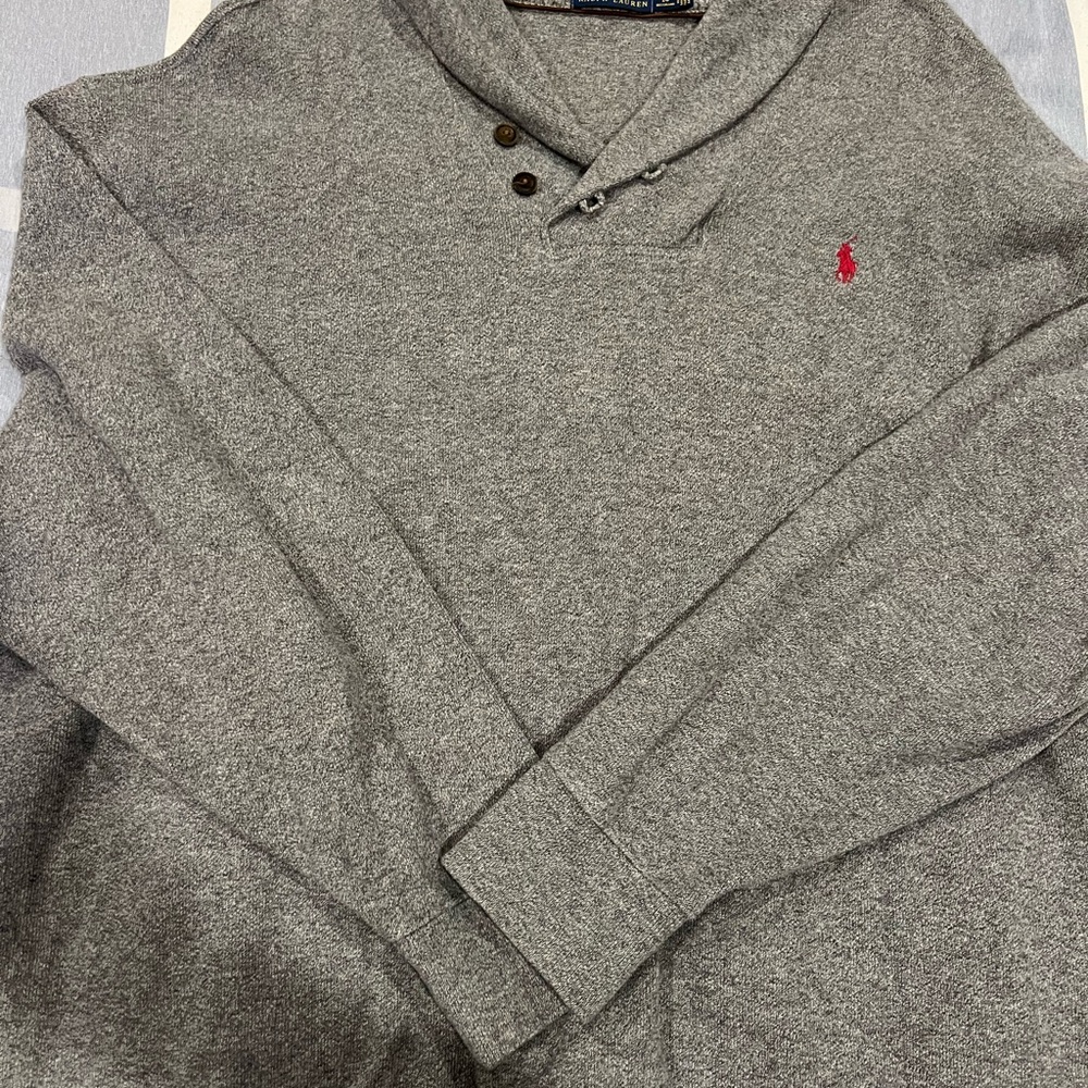 Polo by Ralph Lauren Heather Gray Knit Sweater